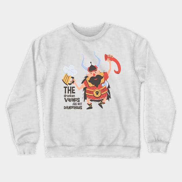 The drunken Vikings Crewneck Sweatshirt by eufritz